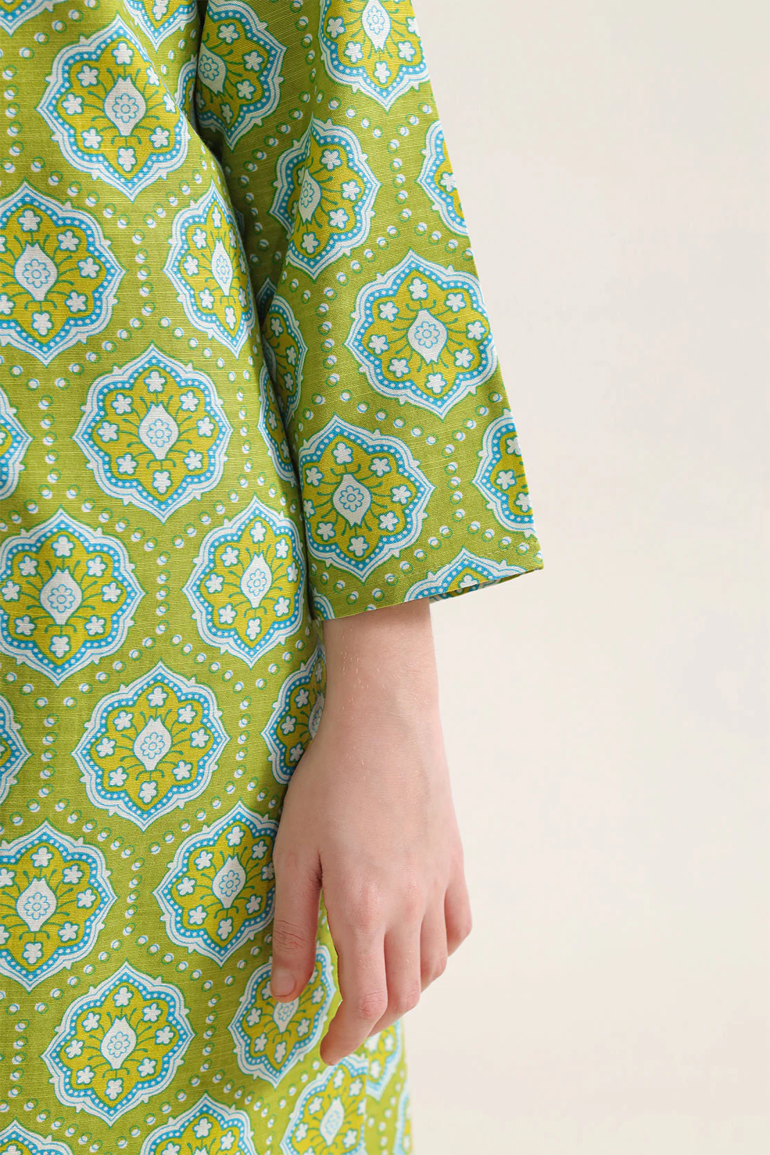 Printed Khaddar Stitched Shirt/Trouser For Kids - Image 4