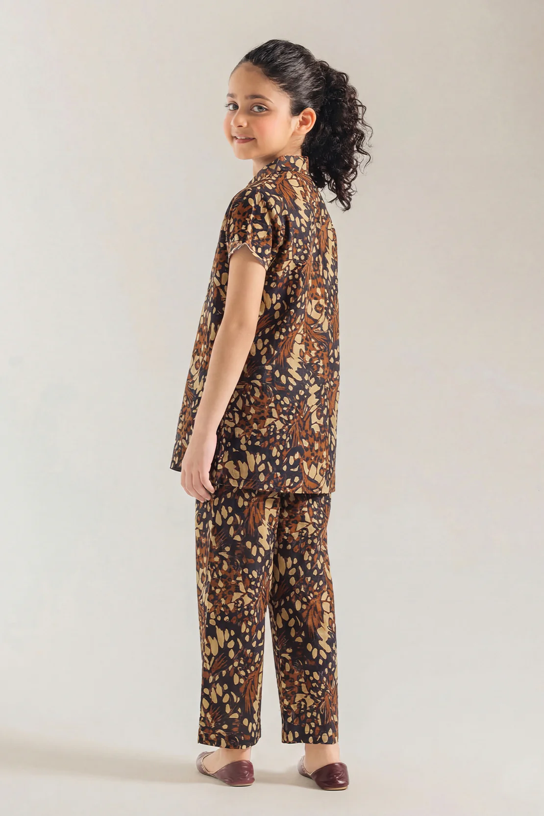 Printed Khaddar Stitched Shirt/Trouser For Kids - Image 3
