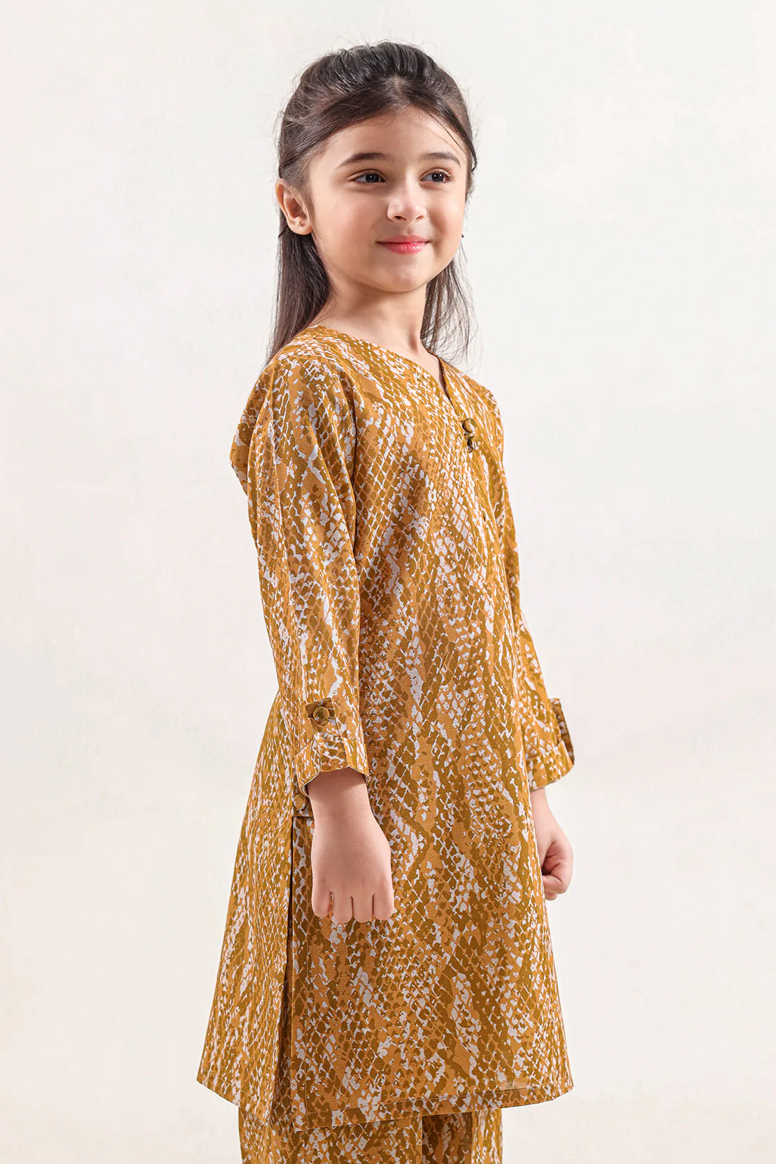 Printed Khaddar Stitched Shirt/Trouser For Kids - Image 4