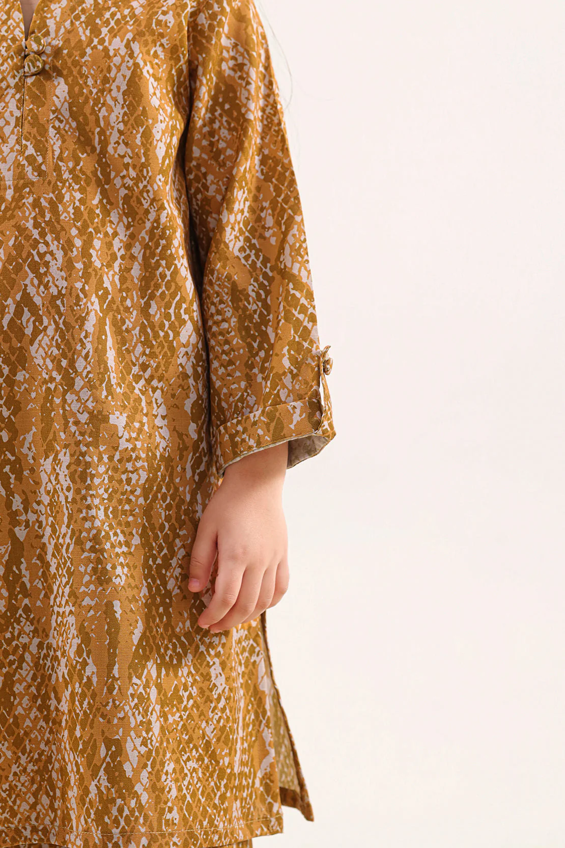 Printed Khaddar Stitched Shirt/Trouser For Kids - Image 5