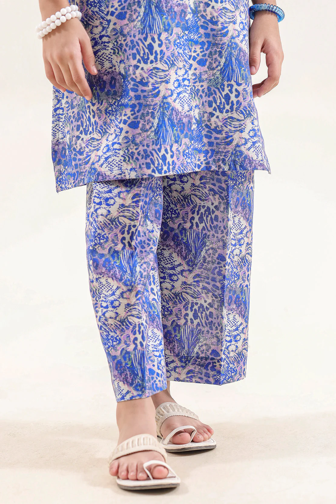 Printed Khaddar Stitched Shirt/Trouser For Kids - Image 6