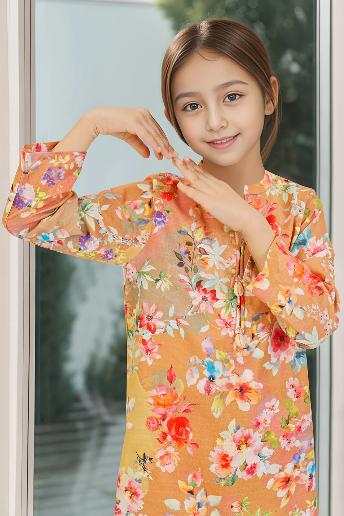 Printed Khaddar Viscose Stitched 2 Piece (Shirt/Trouser) - Image 2
