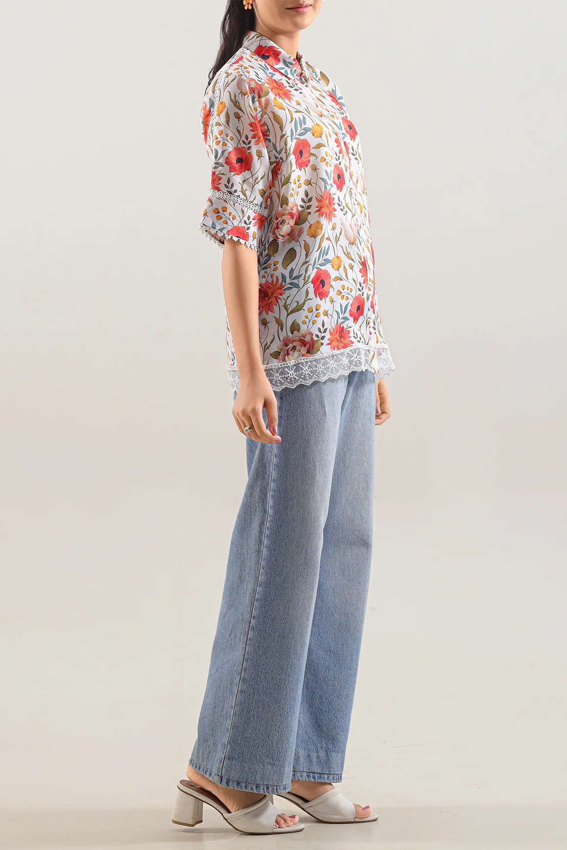 Printed Korean Lawn Stitched Shirt - Image 4