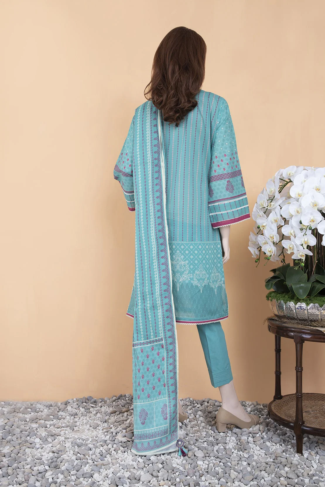Unstitched Printed Lawn 2 Piece (Shirt/Dupatta) - Image 2