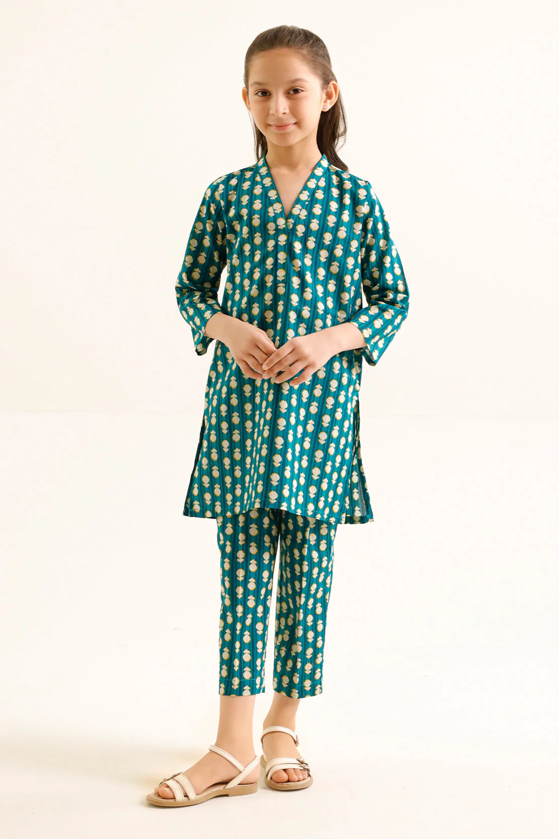 Printed Lawn 2 Piece (Shirt/Trouser) For Kids
