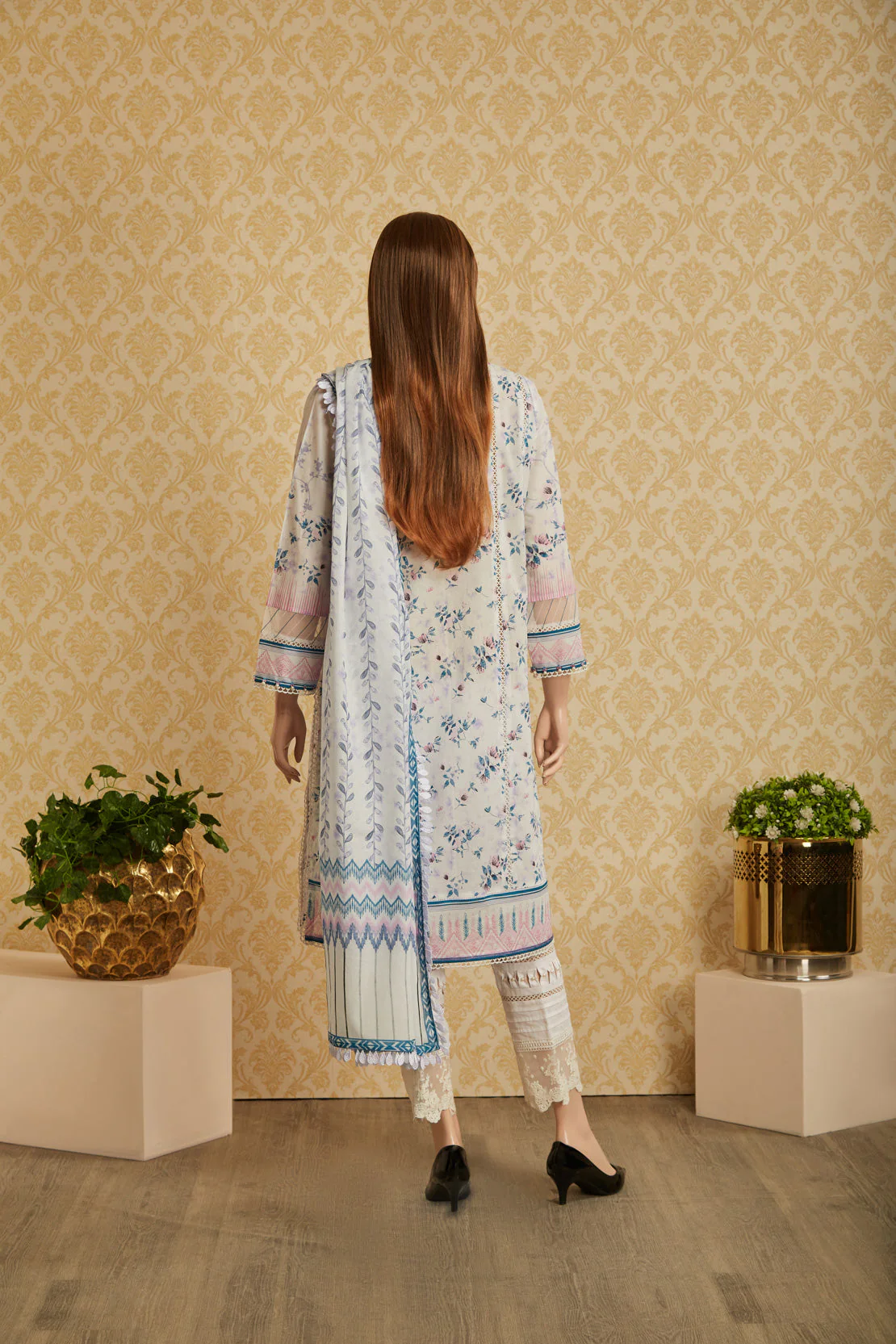 Unstitched Printed Lawn 3 Piece - Image 2