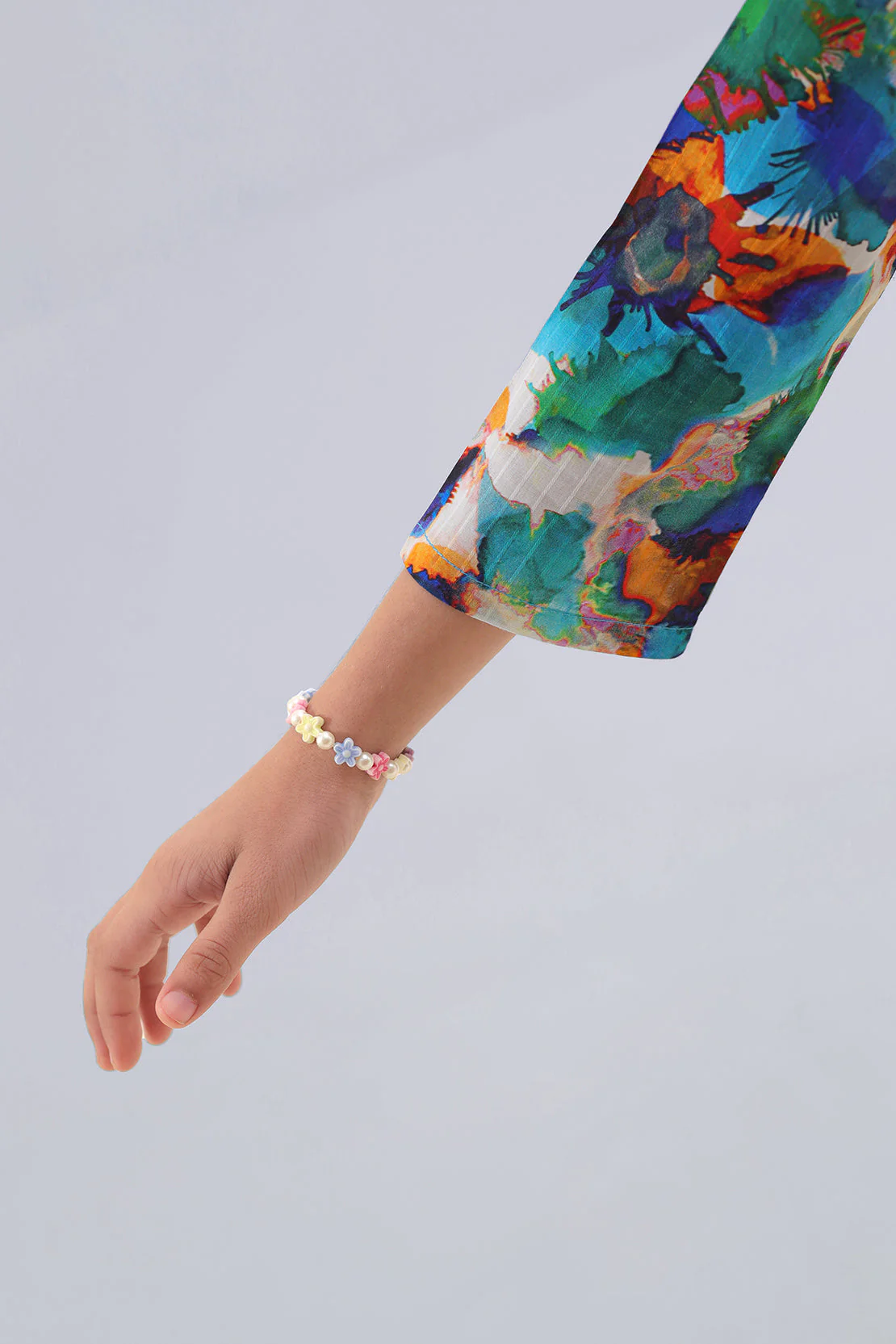 Stitched Printed Lawn Shirt For Kids - Image 5