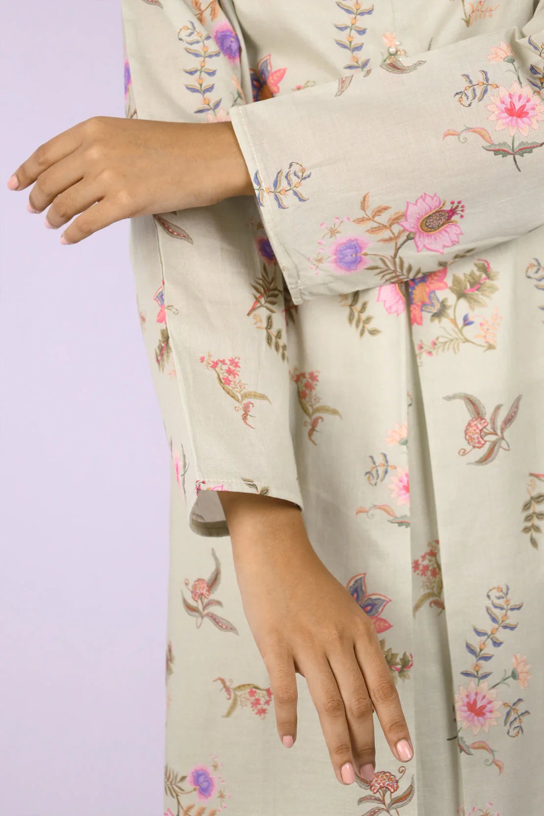 Printed Lawn Stitched 2 Piece (Shirt/Dupatta) - Image 6