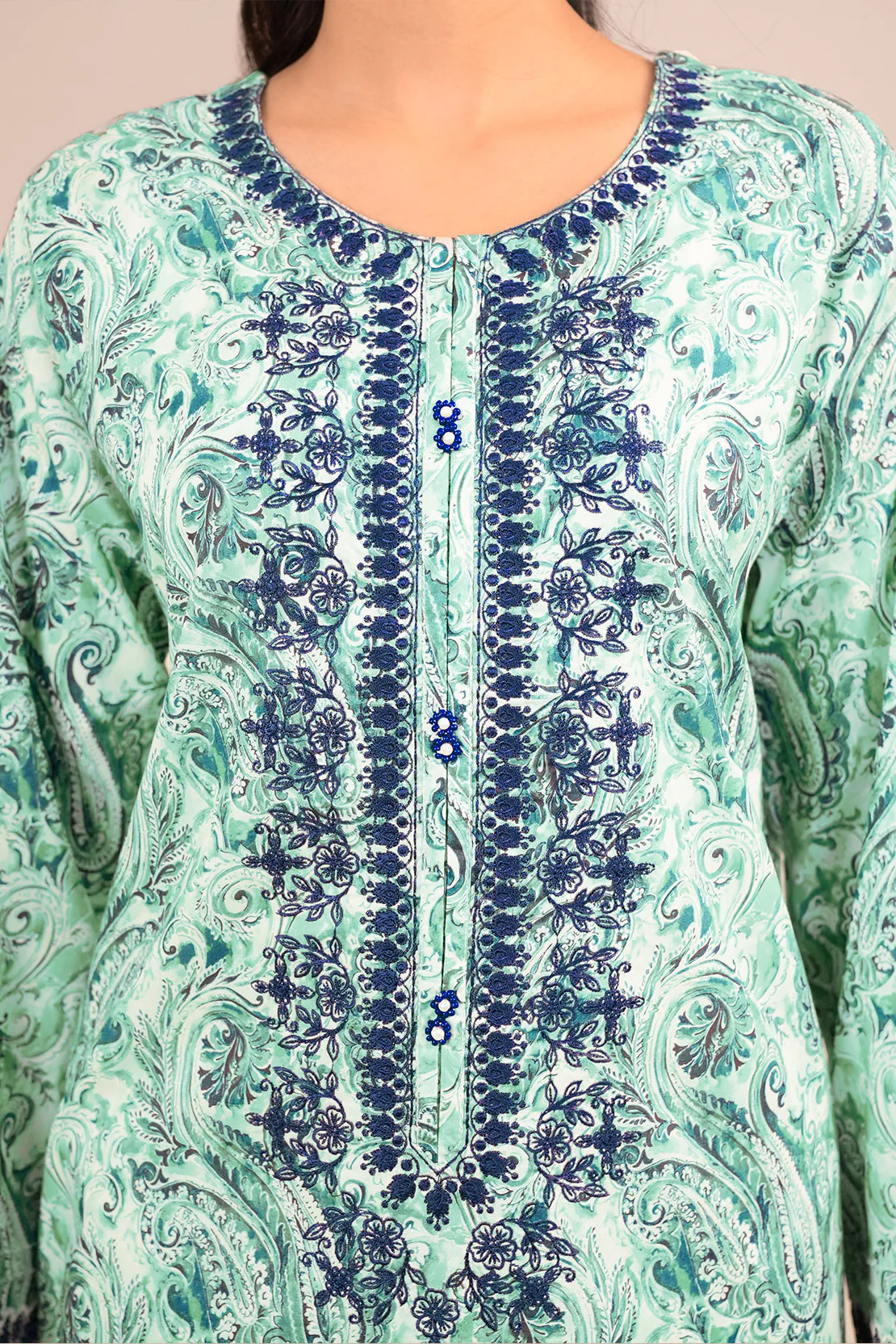 Printed Lawn Stitched 2 Piece (Shirt/Dupatta) - Image 9