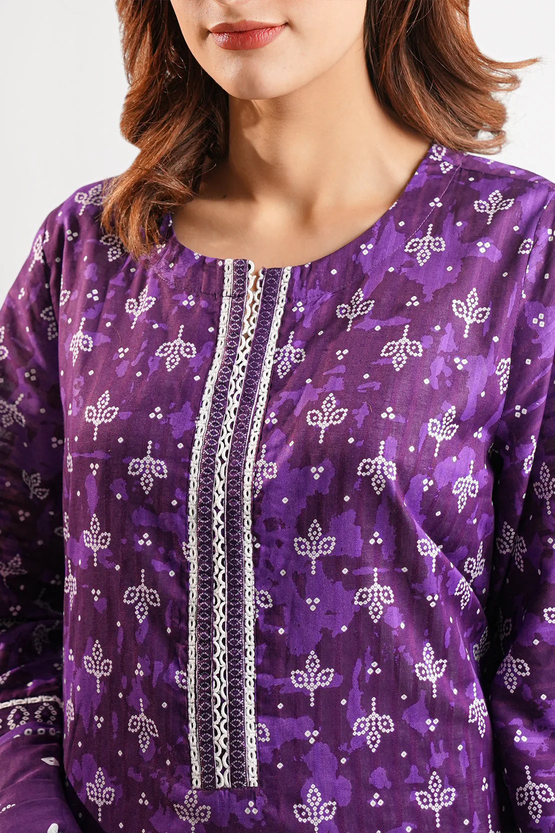 Printed Lawn Stitched 2 Piece (Shirt/Dupatta) - Image 6