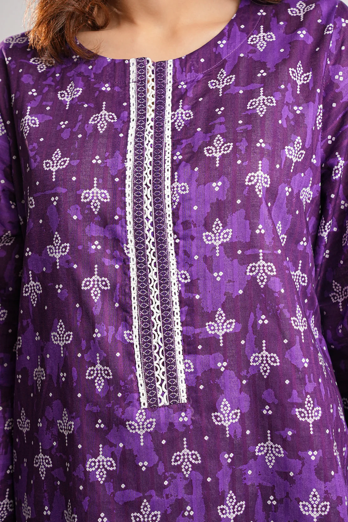 Printed Lawn Stitched 2 Piece (Shirt/Dupatta) - Image 7