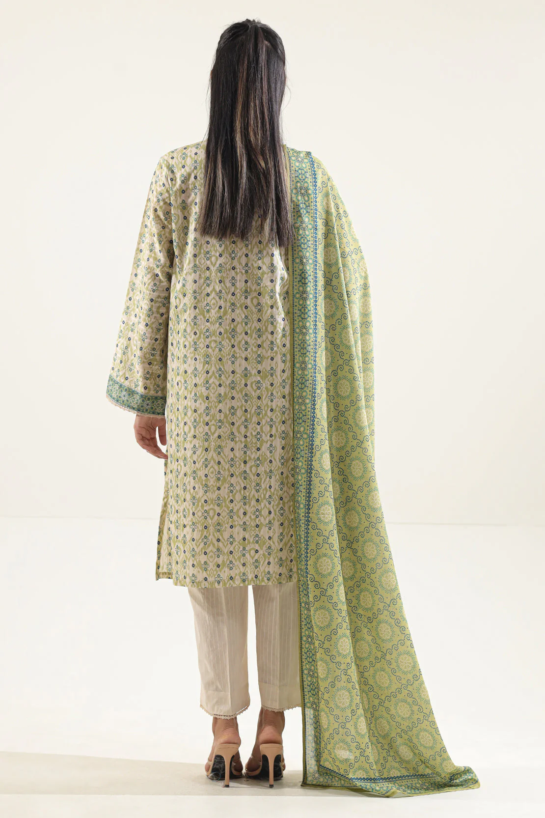 Printed Lawn Stitched 2 Piece (Shirt/Dupatta) - Image 6