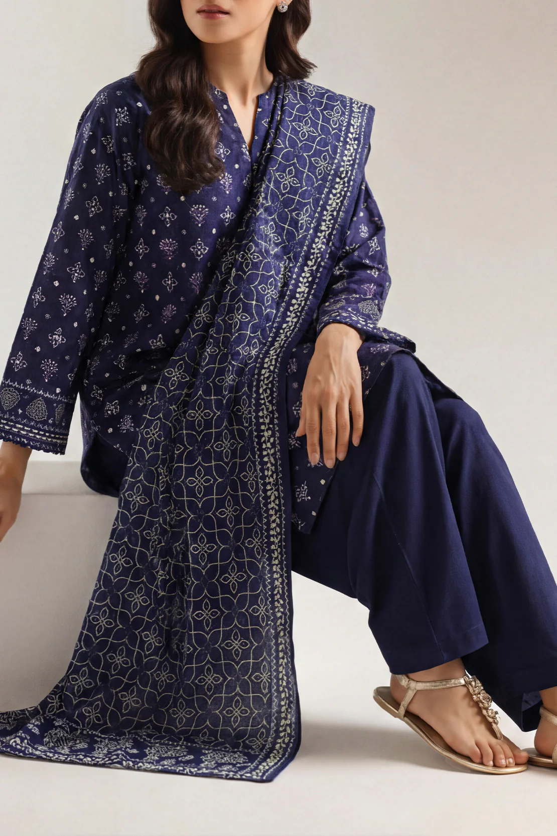 Printed Lawn Stitched 2 Piece (Shirt/Dupatta)