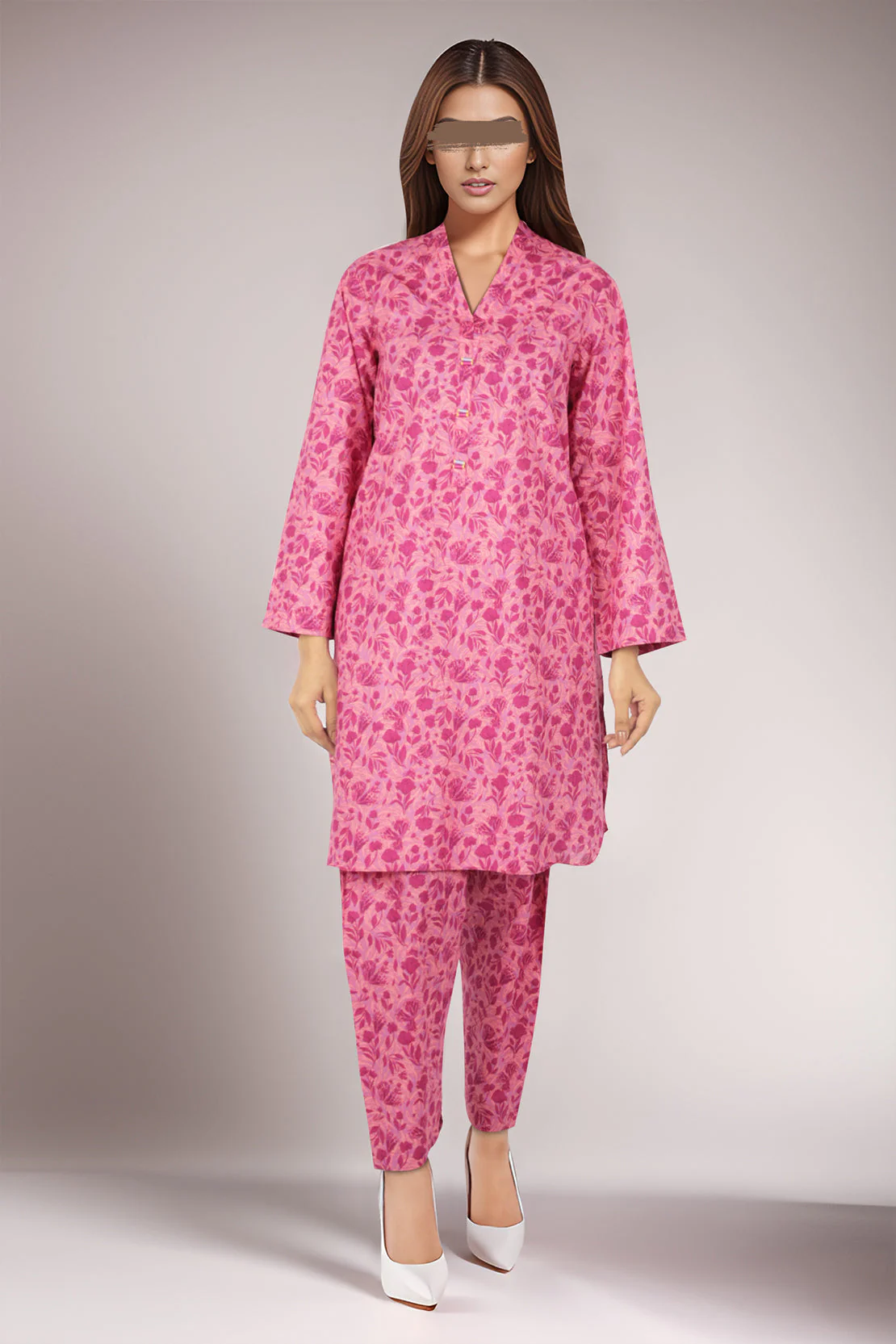 Printed Lawn Stitched 2 Piece (Shirt/Trouser) - Image 2