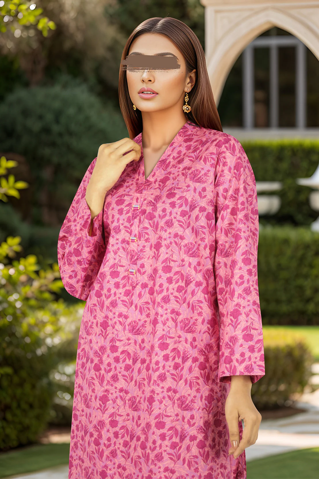 Printed Lawn Stitched 2 Piece (Shirt/Trouser) - Image 4