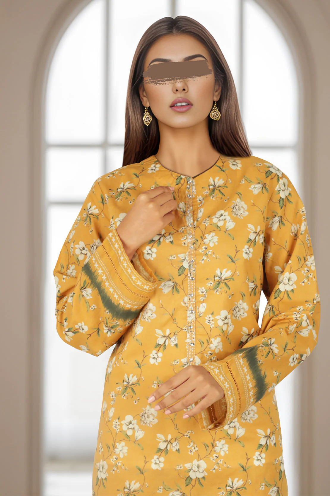Printed Lawn Stitched 2 Piece (Shirt/Trouser) - Image 2