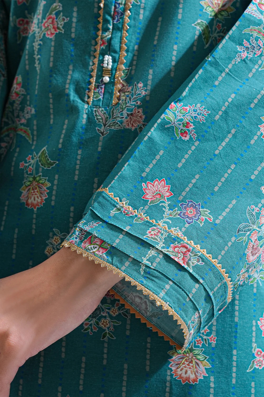 Printed Lawn Stitched 2 piece (Shirt/Trouser) - Image 6