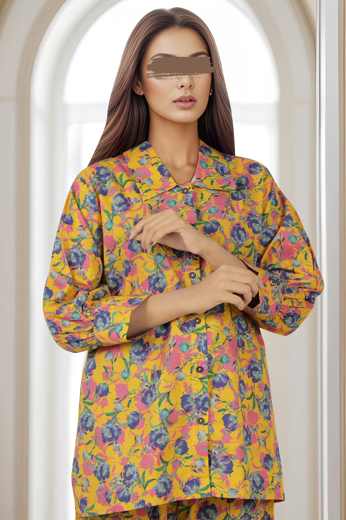 Printed Lawn Stitched 2 Piece (Shirt/Trouser) - Image 2