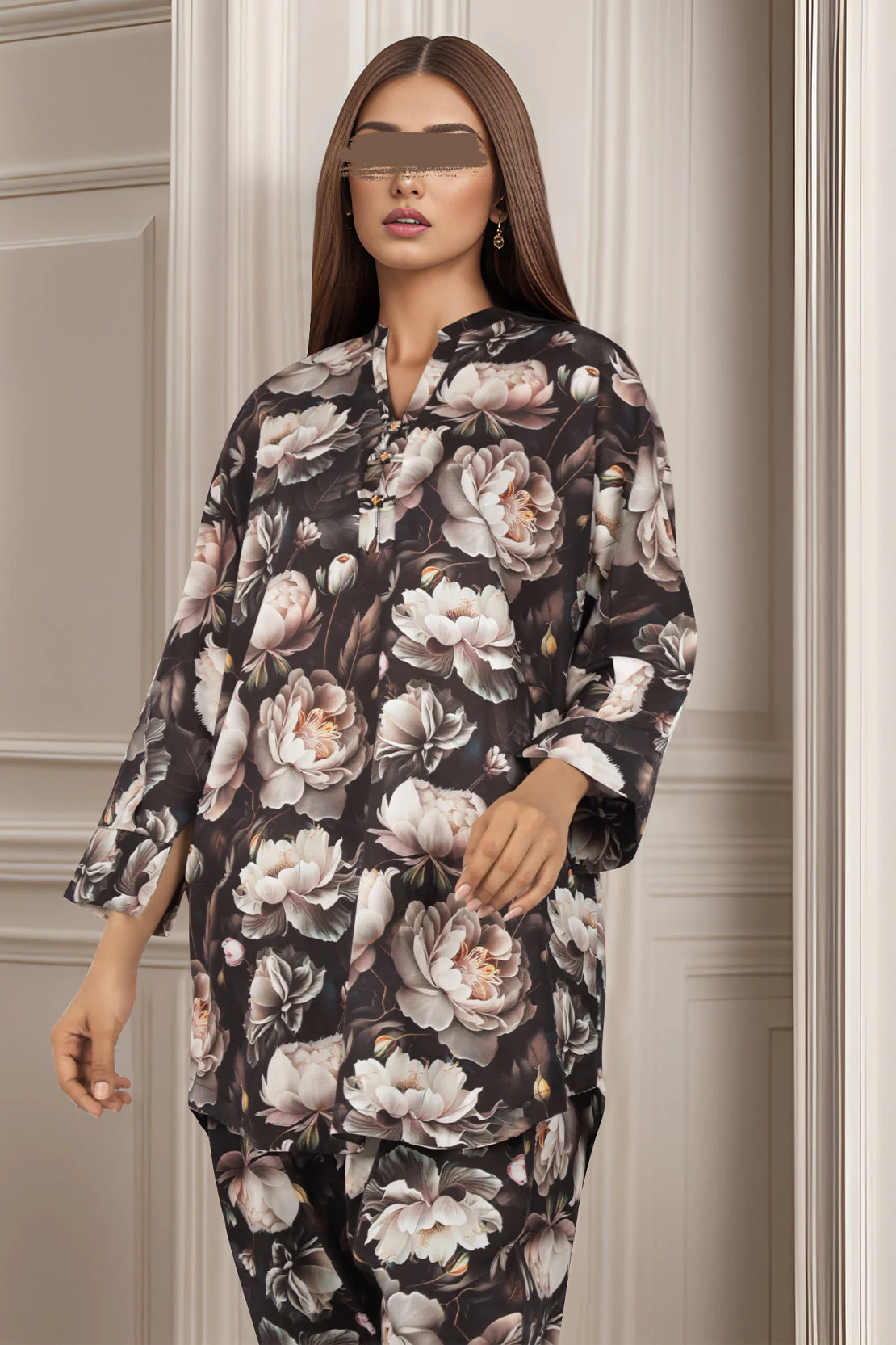 Printed Lawn Stitched 2 Piece (Shirt/Trouser) - Image 2