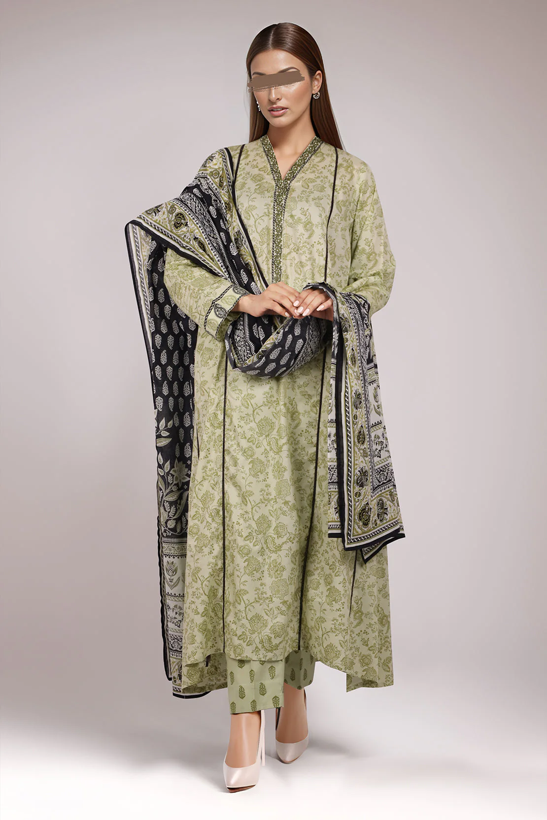 Printed Lawn Stitched 2 Piece (Shirt/Trouser)