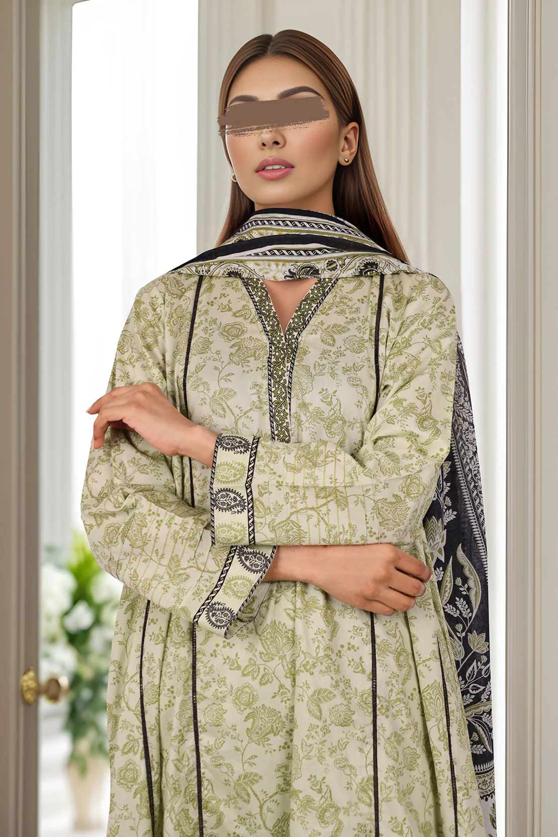 Printed Lawn Stitched 2 Piece (Shirt/Trouser) - Image 3