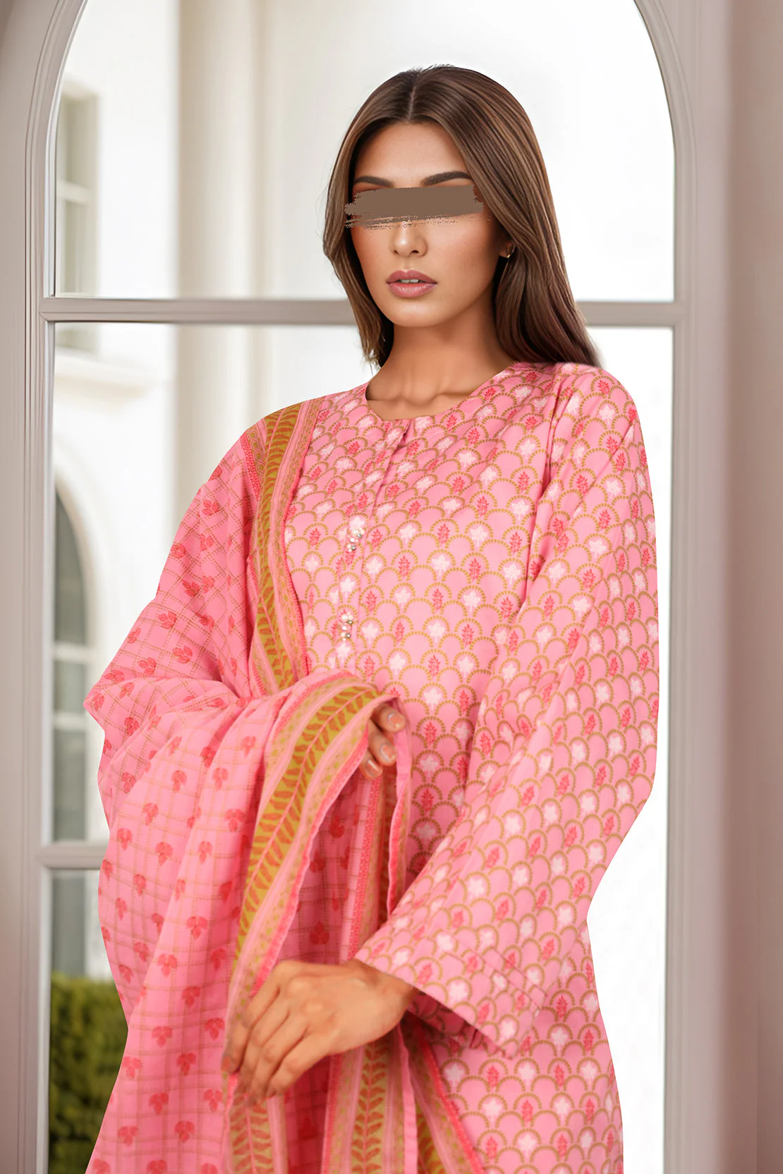 Printed Lawn Stitched 2 Piece (Shirt/Trouser) - Image 3