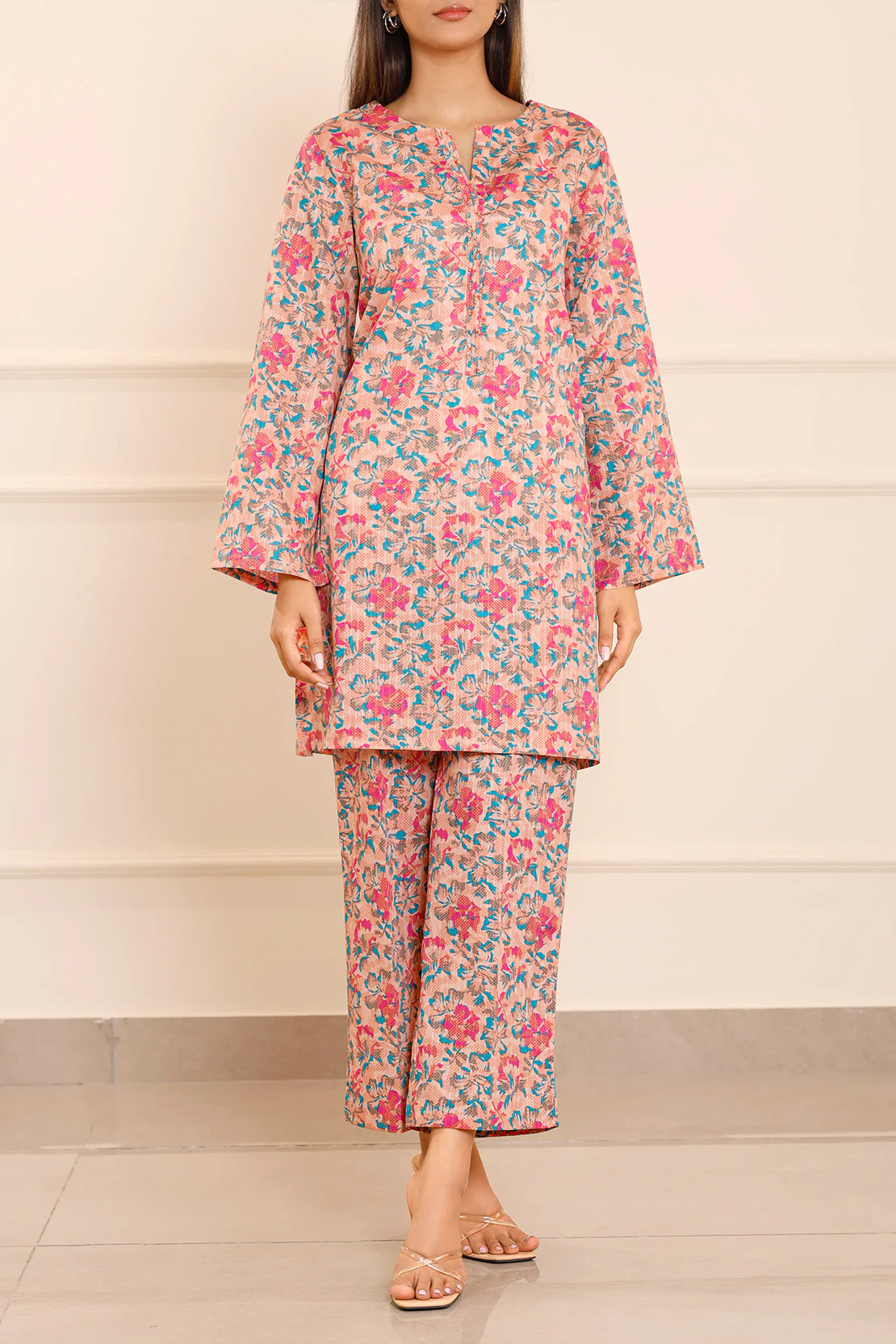 Printed Lawn Stitched 2 Piece (Shirt/Trouser) - Image 3