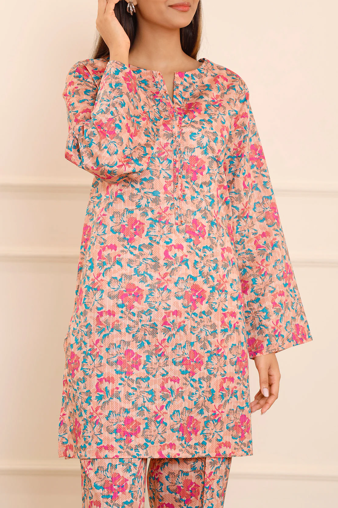 Printed Lawn Stitched 2 Piece (Shirt/Trouser) - Image 5