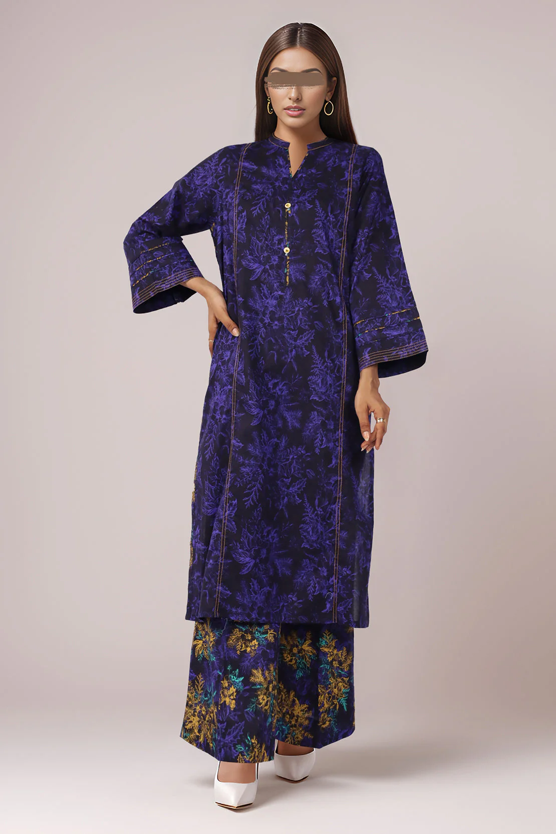 Printed Lawn Stitched 2 Piece (Shirt/Trouser)