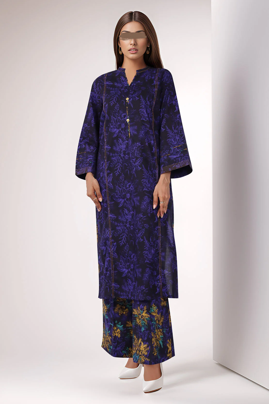 Printed Lawn Stitched 2 Piece (Shirt/Trouser) - Image 2
