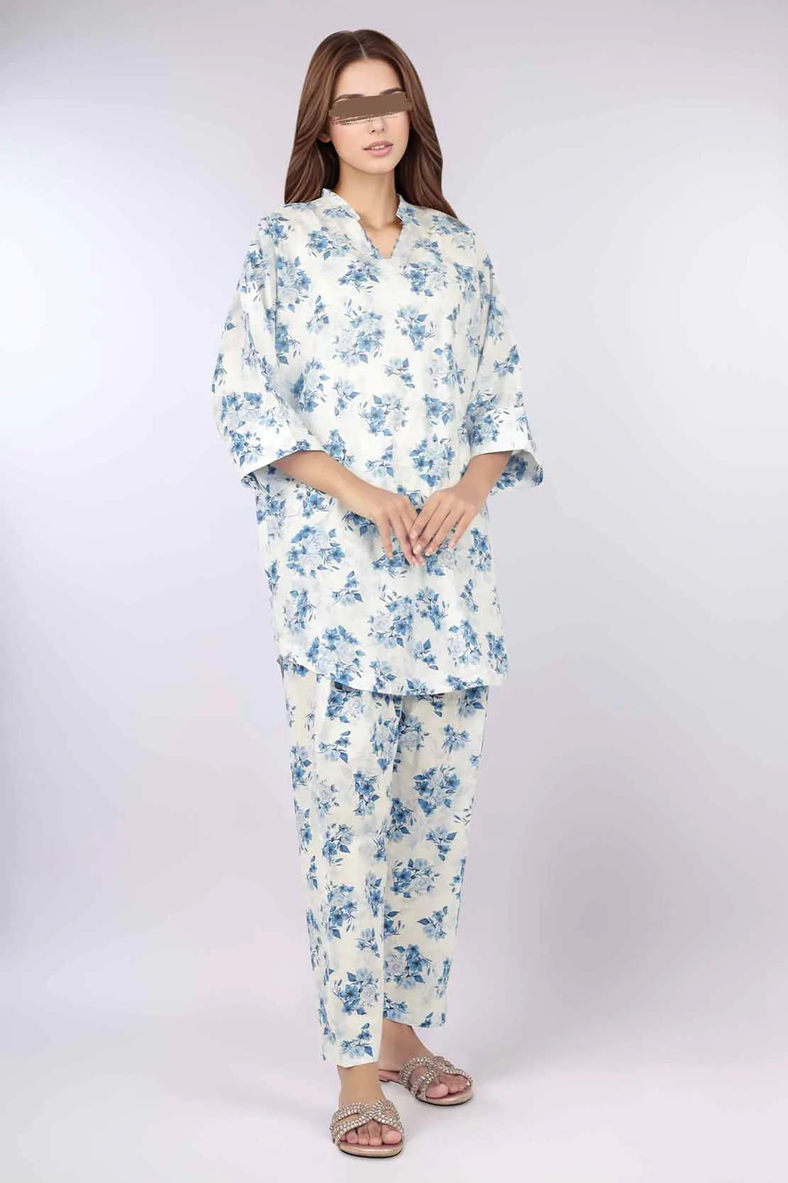 Printed Lawn Stitched 2 Piece (Shirt/Trouser)
