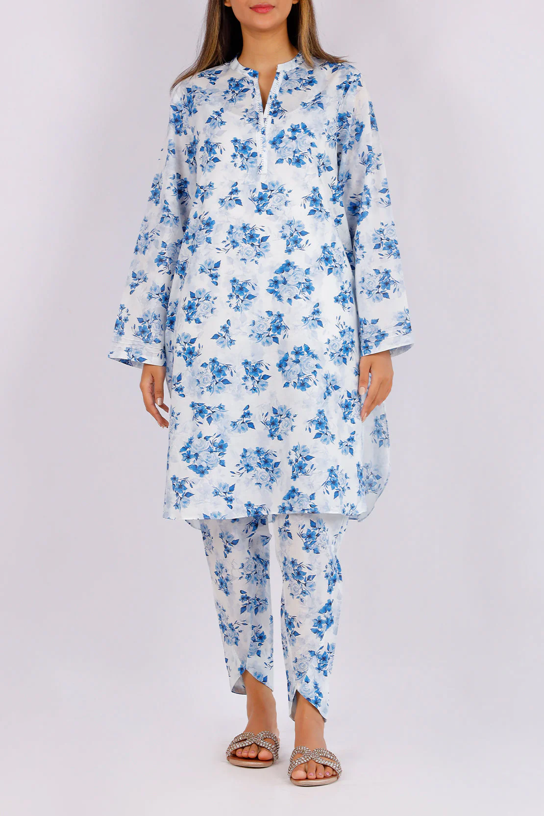 Printed Lawn Stitched 2 Piece (Shirt/Trouser)