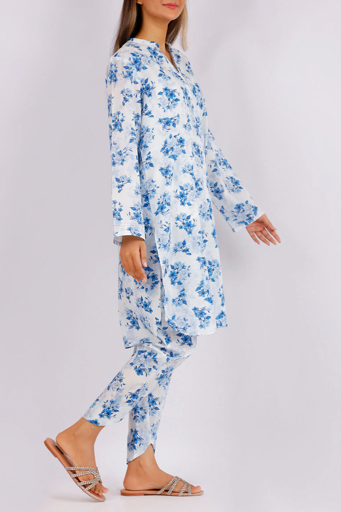 Printed Lawn Stitched 2 Piece (Shirt/Trouser) - Image 5