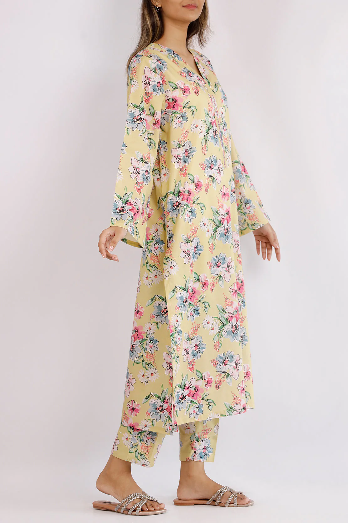 Printed Lawn Stitched 2 Piece (Shirt/Trouser) - Image 2