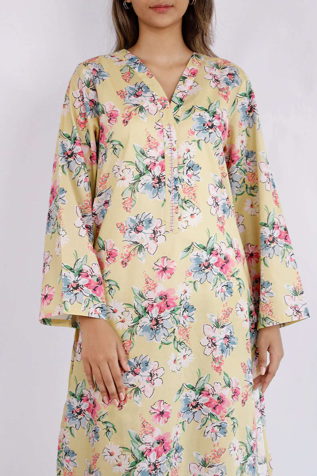 Printed Lawn Stitched 2 Piece (Shirt/Trouser) - Image 3