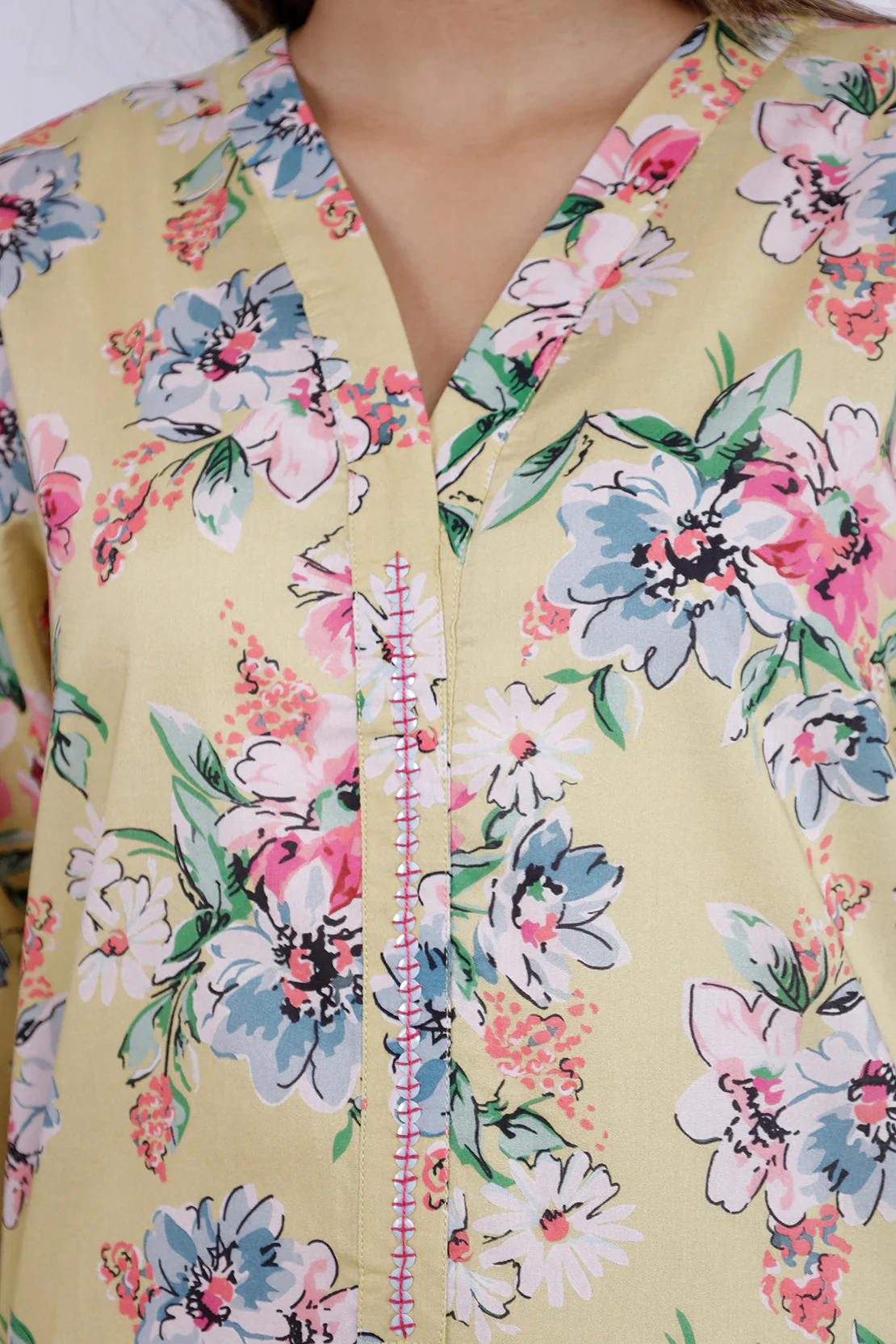 Printed Lawn Stitched 2 Piece (Shirt/Trouser) - Image 4
