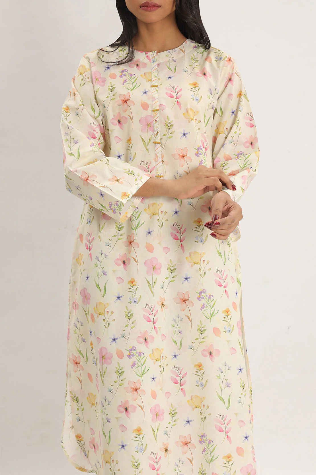Printed Lawn Stitched 2 Piece (Shirt/Trouser) - Image 6