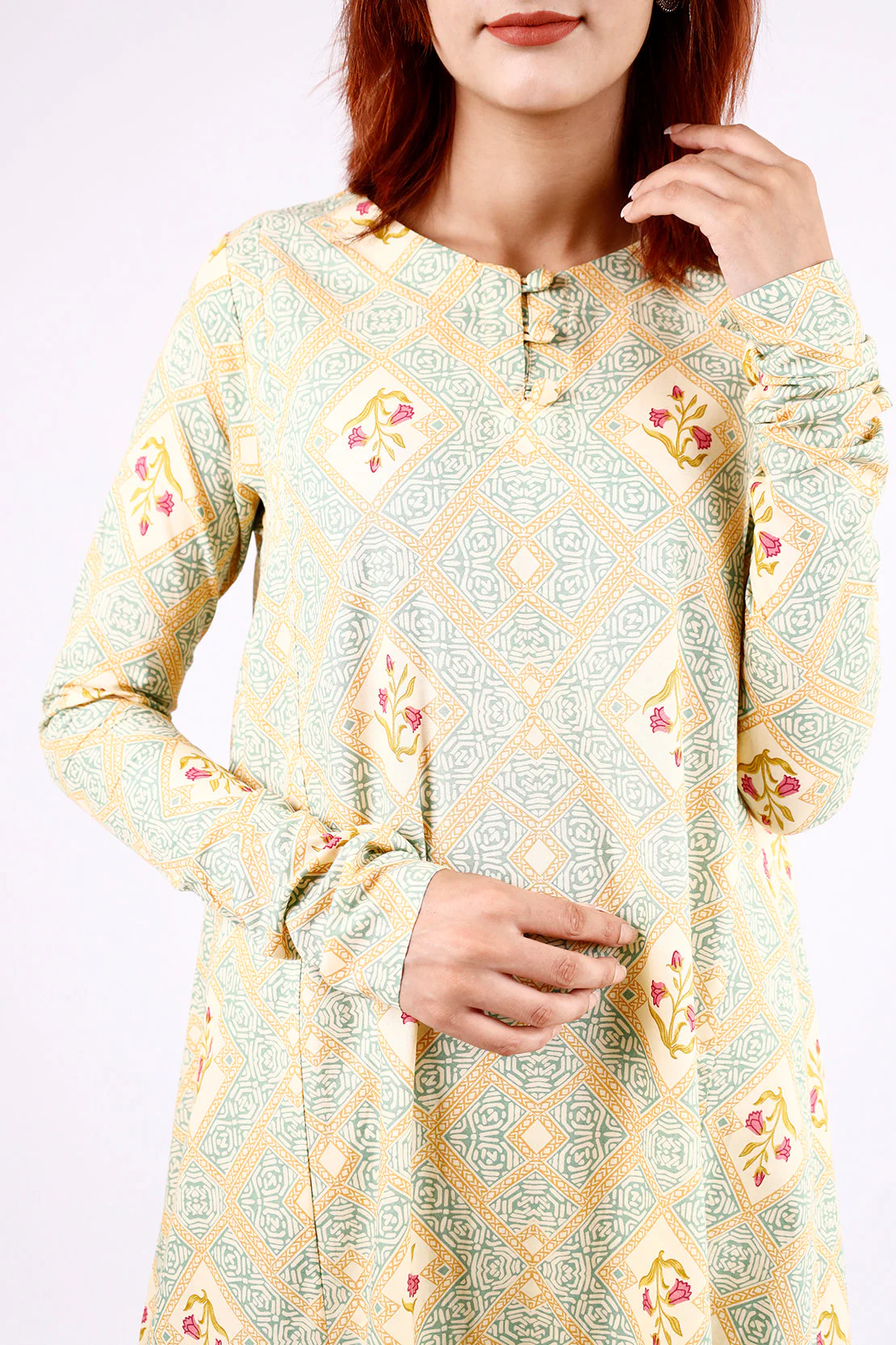 Printed Lawn Stitched 2 Piece (Shirt/Trouser) - Image 5