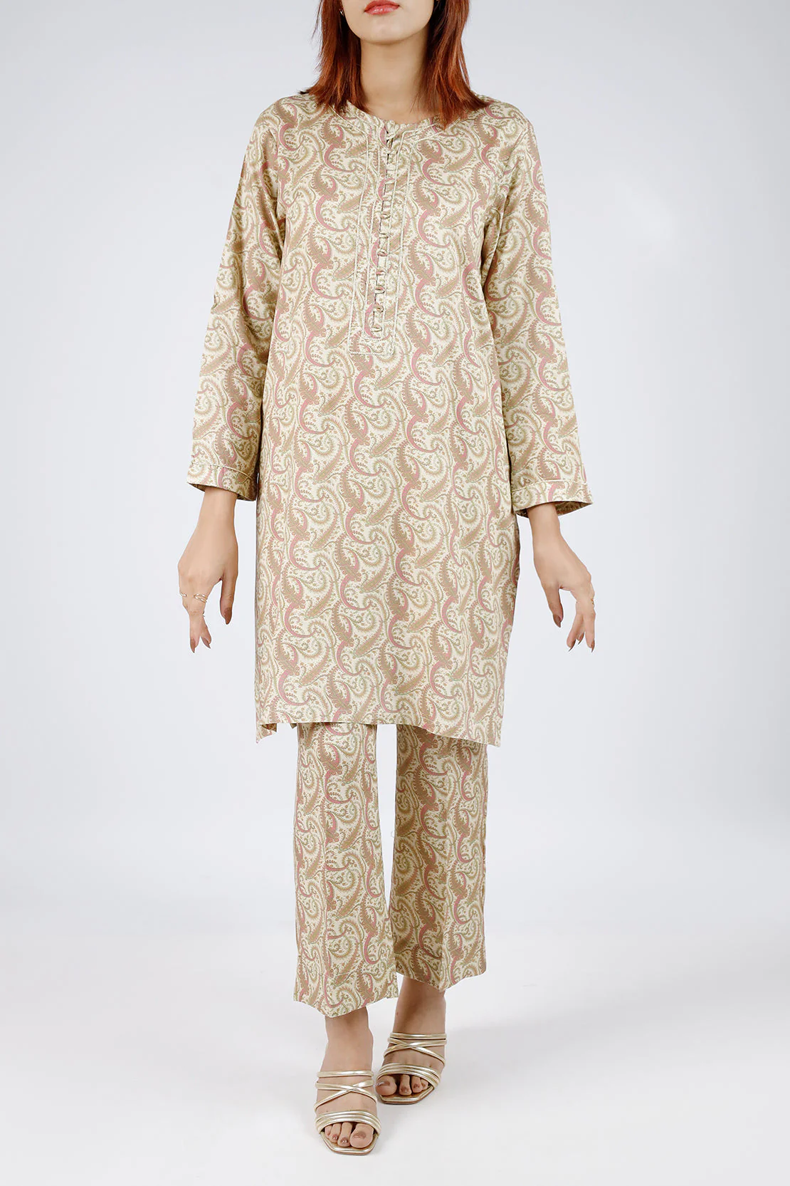 Printed Lawn Stitched 2 Piece (Shirt/Trouser)