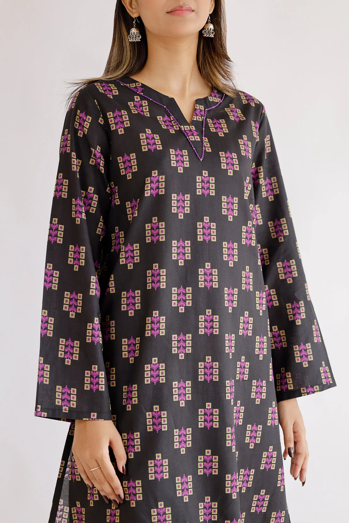 Printed Lawn Stitched 2 Piece (Shirt/Trouser) - Image 5