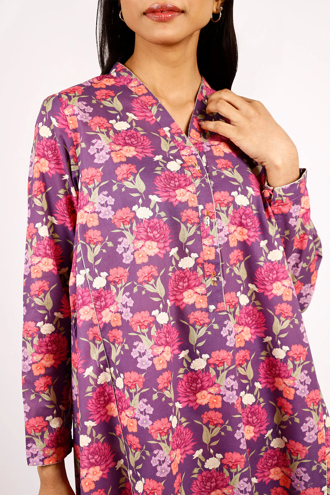 Printed Lawn Stitched 2 Piece (Shirt/Trouser) - Image 3