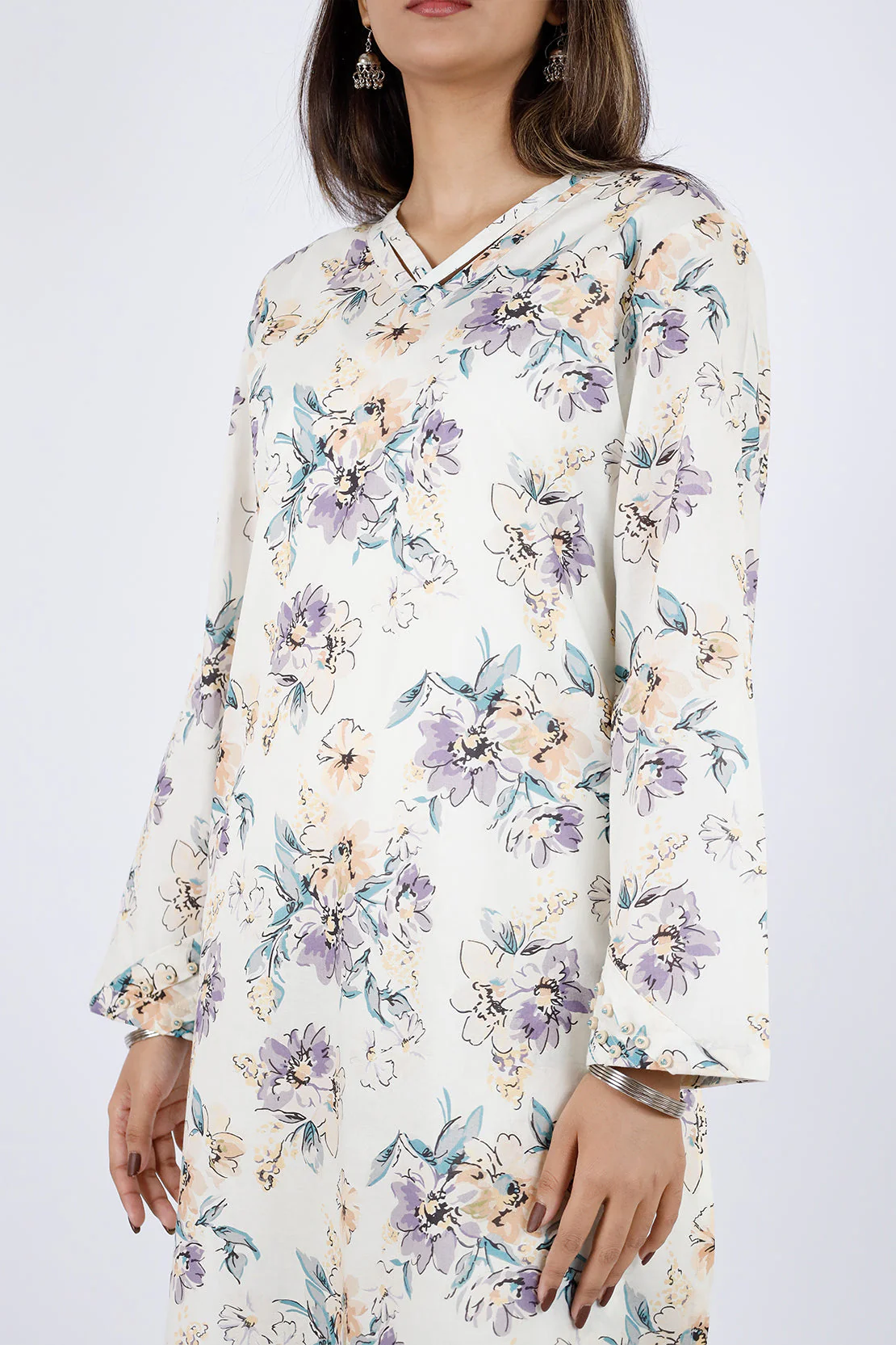 Printed Lawn Stitched 2 Piece (Shirt/Trouser) - Image 3