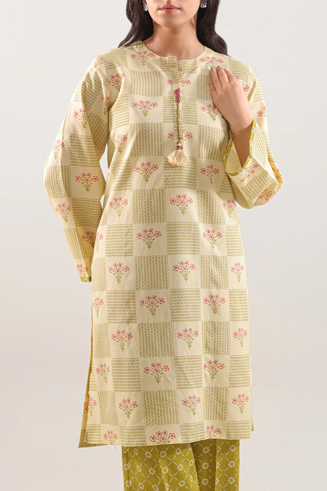 Printed Lawn Stitched 2 Piece (Shirt/Trouser) - Image 2