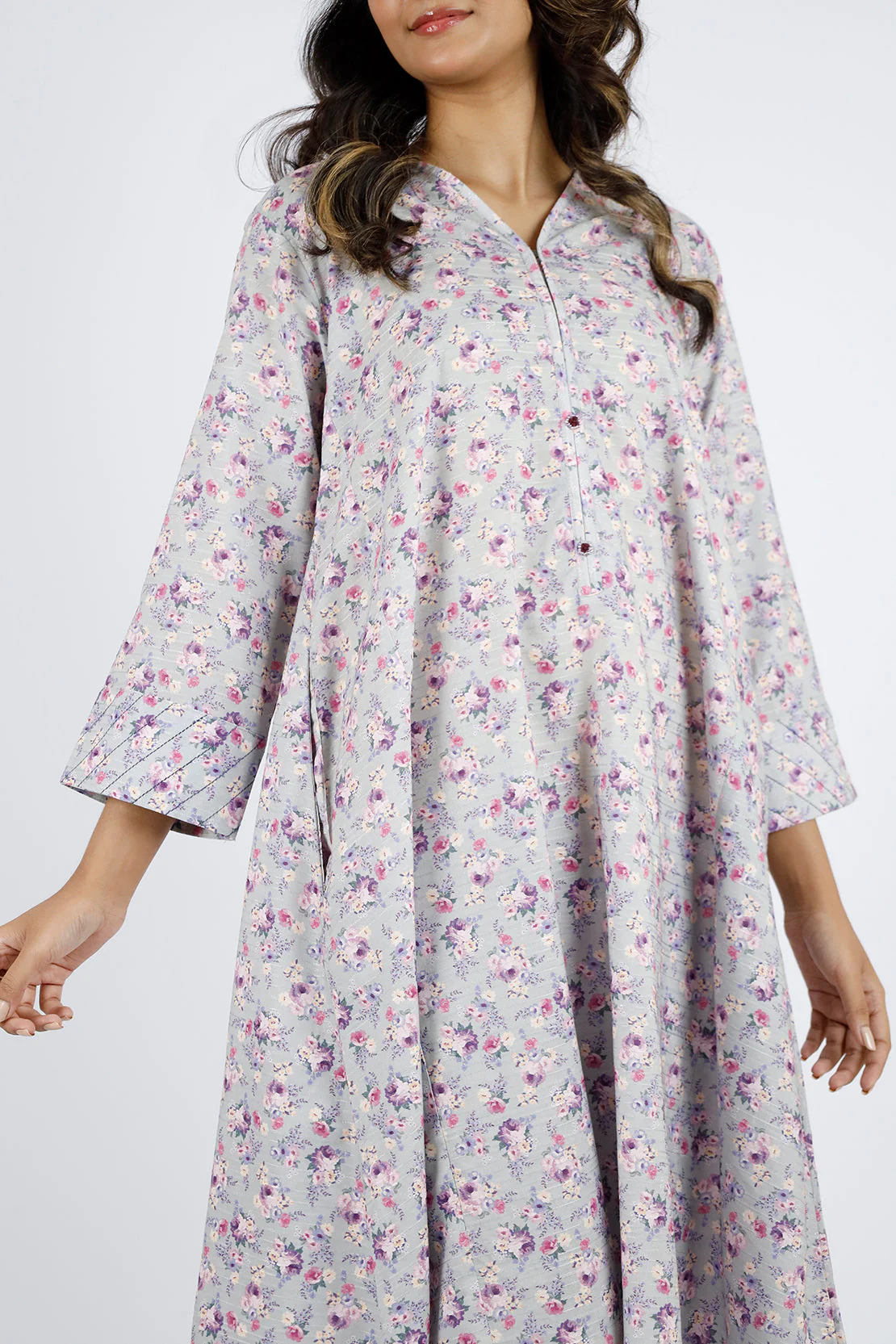 Printed Lawn Stitched 2 Piece (Shirt/Trouser) - Image 3