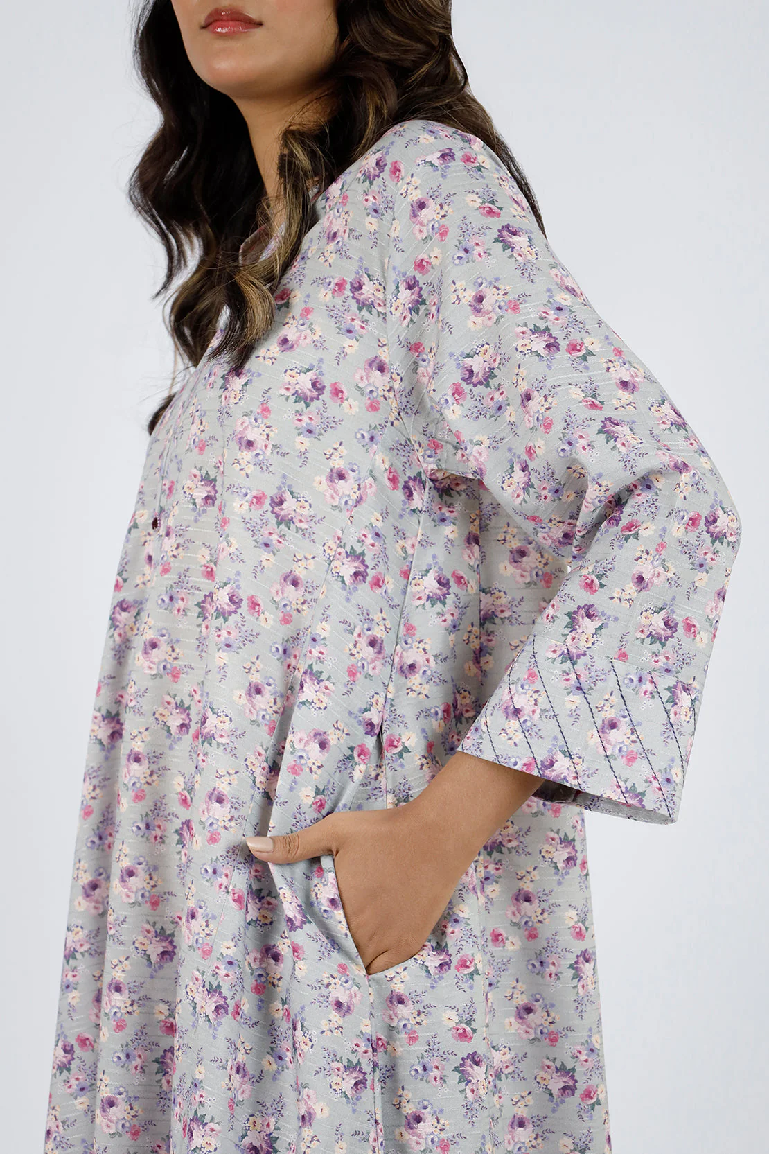 Printed Lawn Stitched 2 Piece (Shirt/Trouser) - Image 4