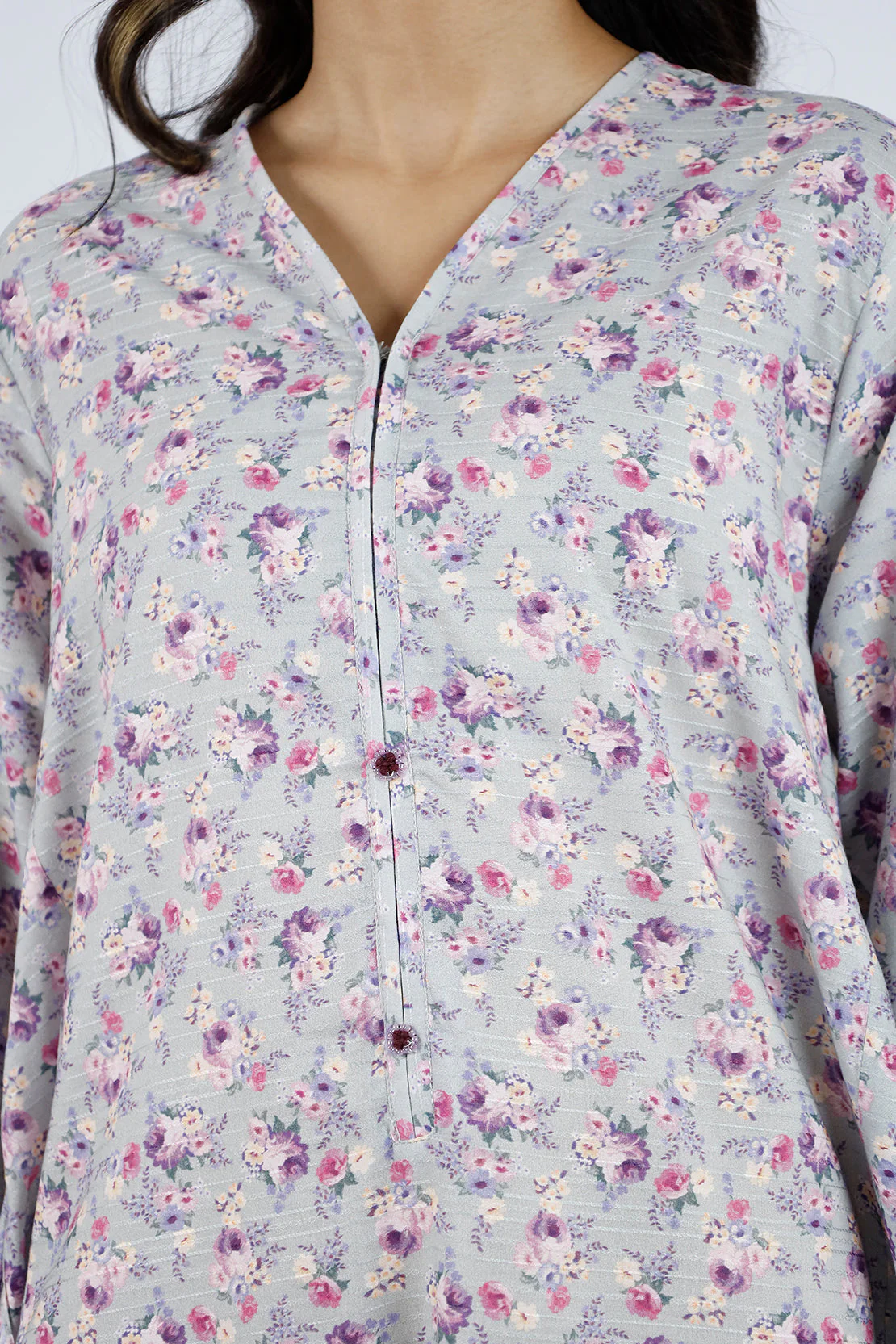 Printed Lawn Stitched 2 Piece (Shirt/Trouser) - Image 5