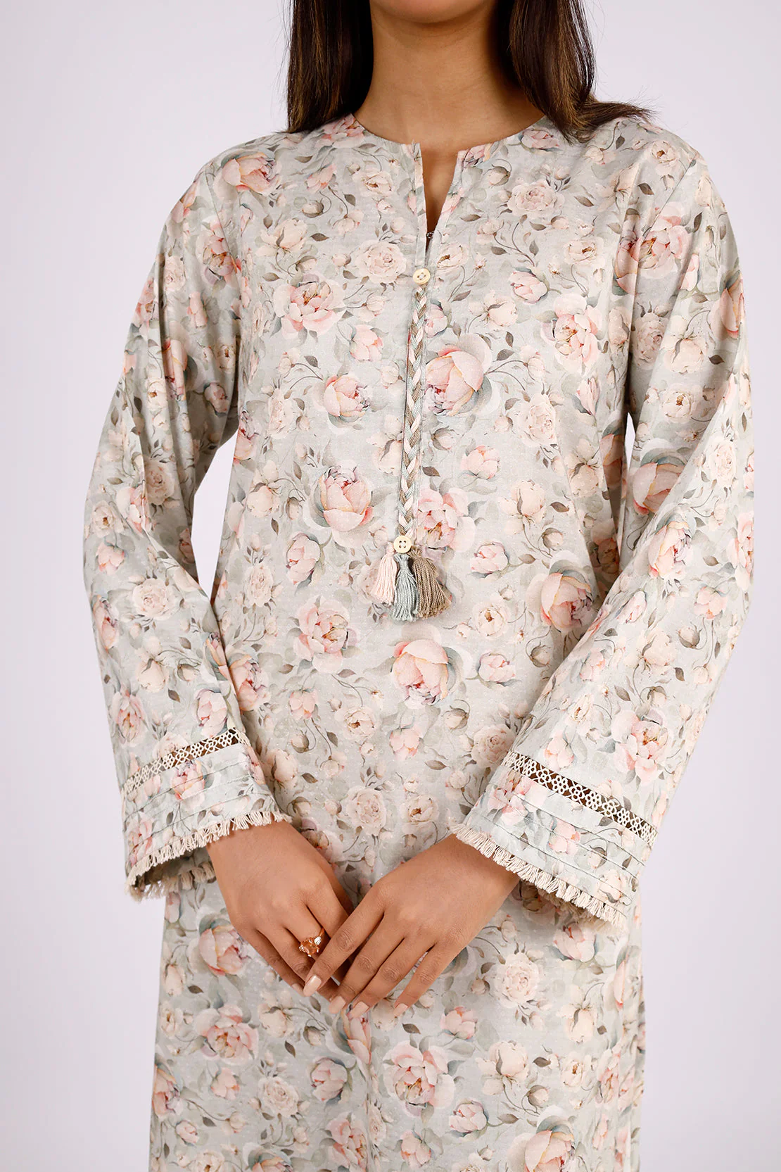 Printed Lawn Stitched 2 Piece (Shirt/Trouser) - Image 3