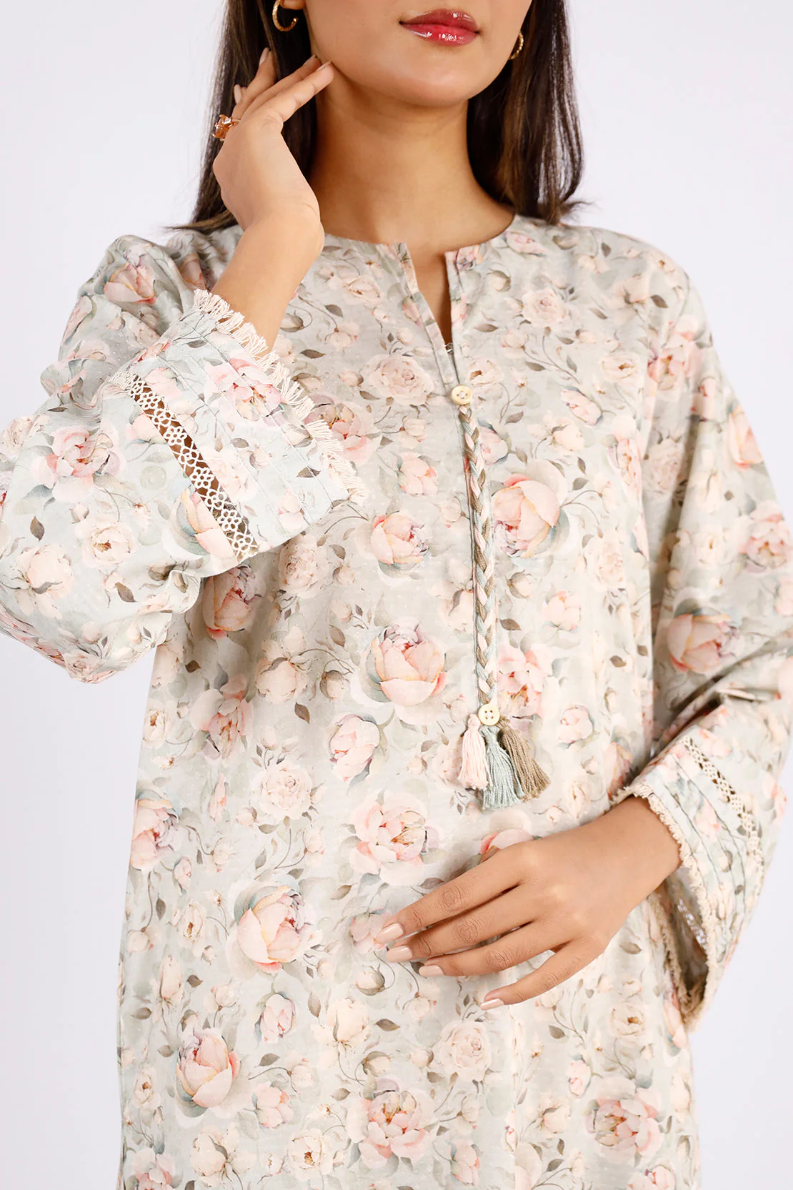 Printed Lawn Stitched 2 Piece (Shirt/Trouser) - Image 5