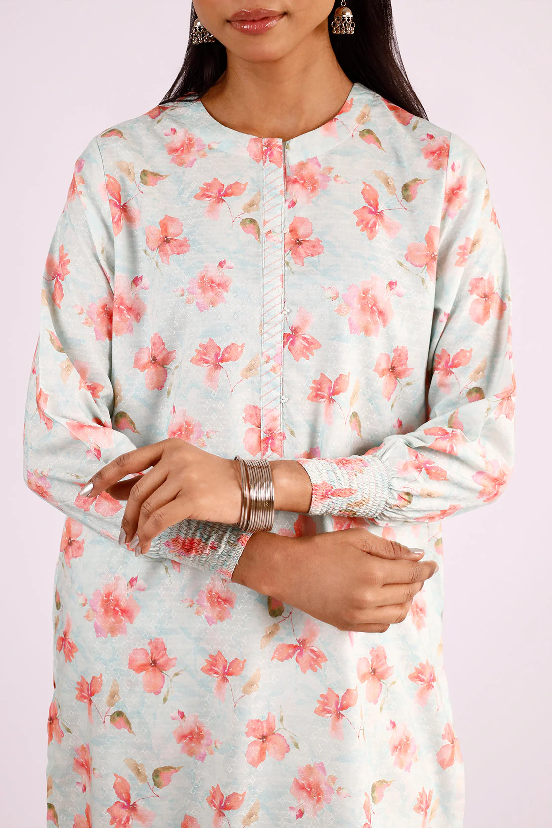 Printed Lawn Stitched 2 Piece (Shirt/Trouser) - Image 2
