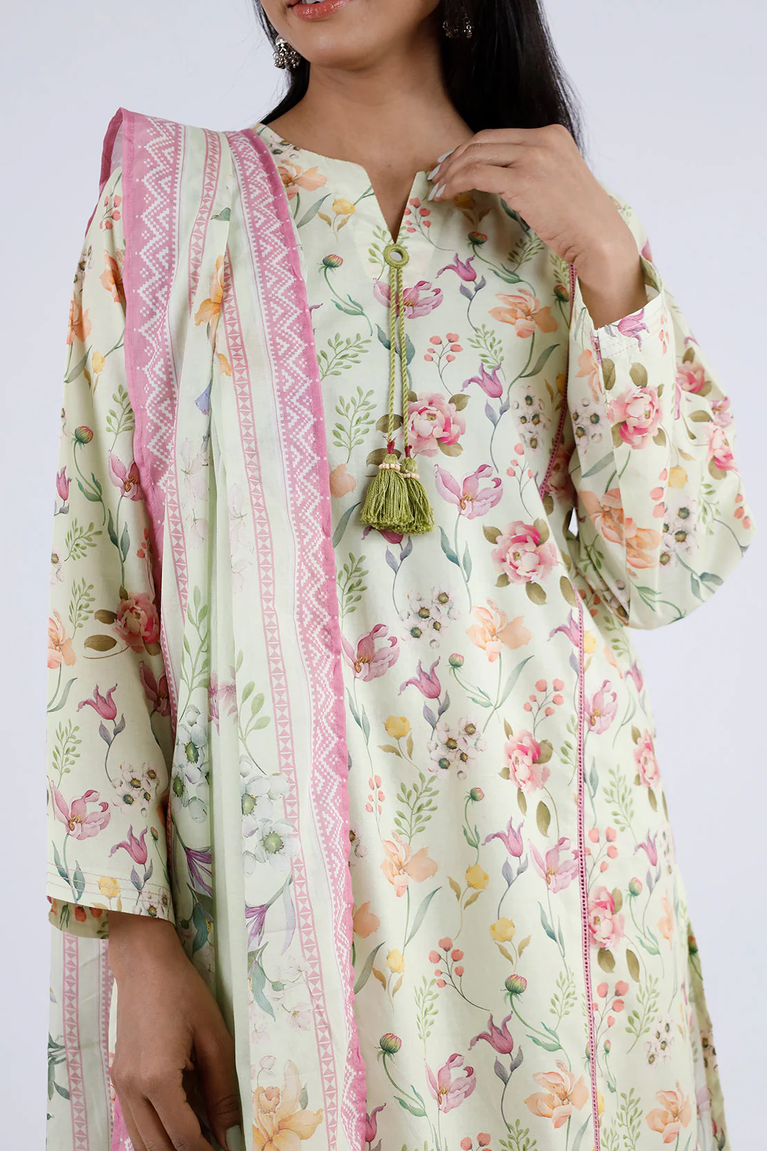 Printed Lawn Stitched 2 Piece (Shirt/Trouser) - Image 3